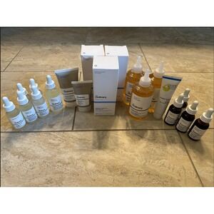 The Ordinary Skincare Bundle Lot Glycolic Acid Niacinamide Hyaluronic Squalane